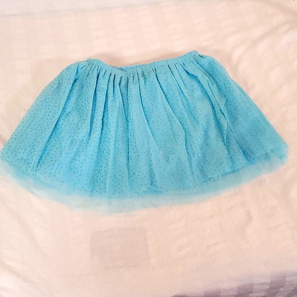 Mud Pie Other - Size:4/5Toddler Mud Pie Blue Layered Gold Glittered Mesh Skirt & Bloomer Set